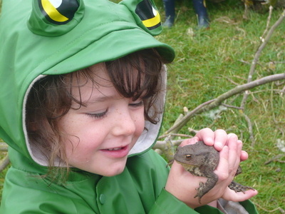 Learning farm visit_pre-school_toad