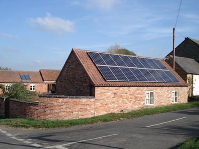 The Old Byre solar thermal and PV